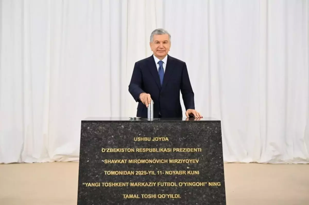 Жаңа Ташкент жерінде стадион құрылысы басталды