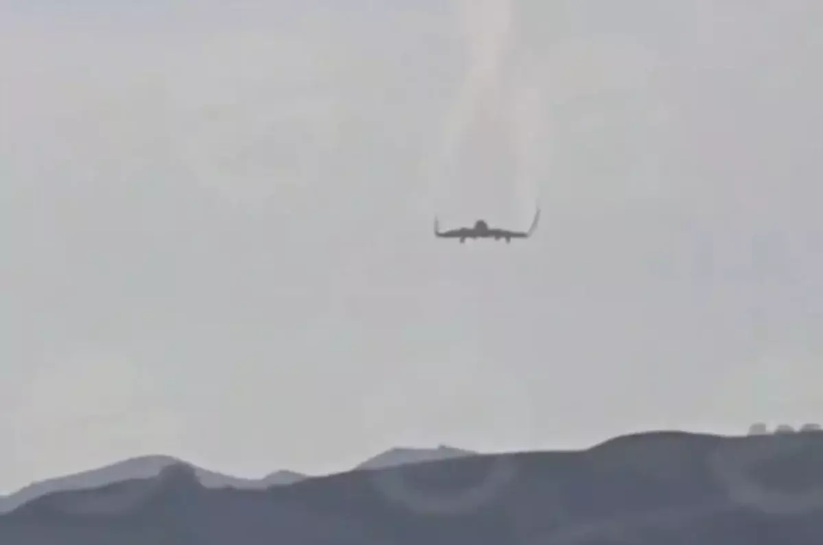 Турецкий военный самолет разбился в Грузии (видео)