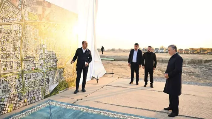 В Новом Ташкенте начали строить футбольный стадион на 55 тыс. зрителей