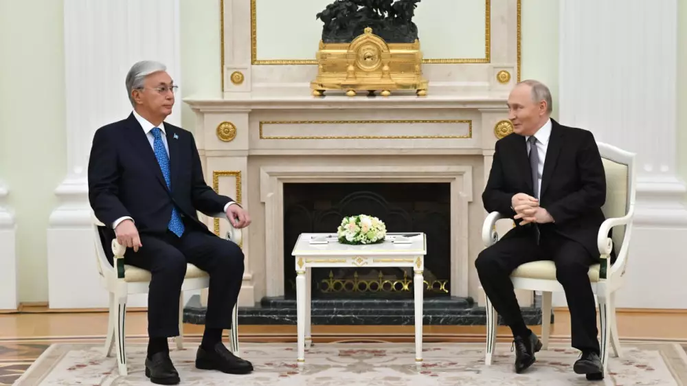 Путин Токаеву: Хочу вас поблагодарить за то, что вы нашли время и приехали