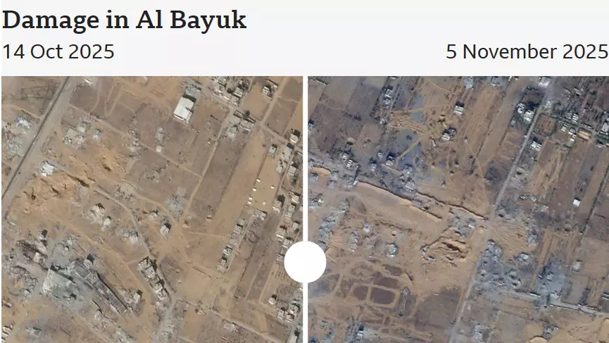 Израиль атысты тоқтатқаннан кейін де Газада 1500-ден астам ғимаратты қиратқан