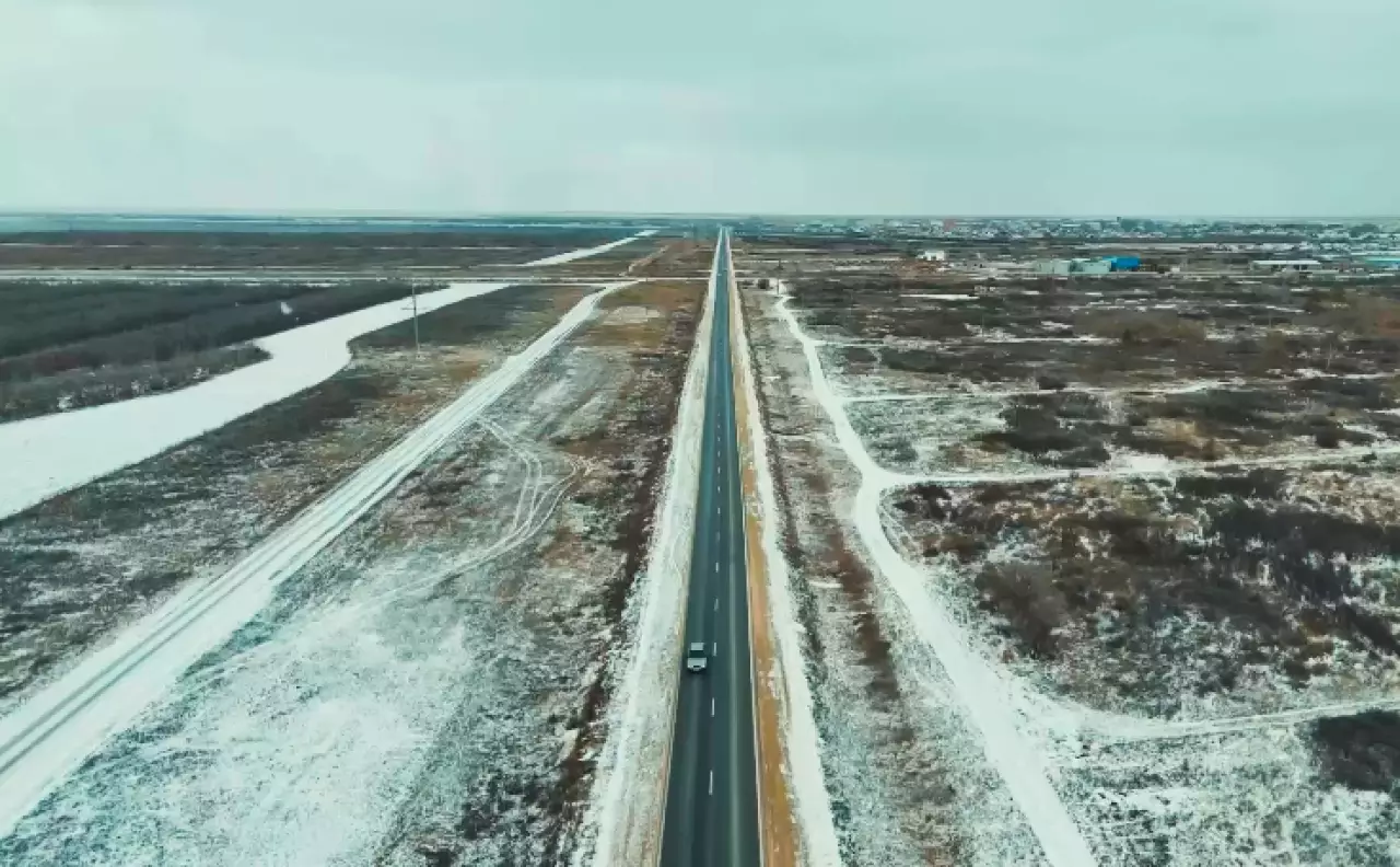 Завершен средний ремонт участка дороги «Астана – Коргалжын»