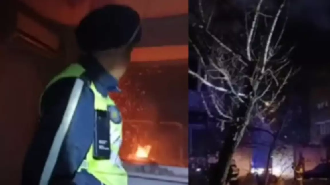 Семейде жанып жатқан пәтерден адамдар соңғы сәтте құтқарылды