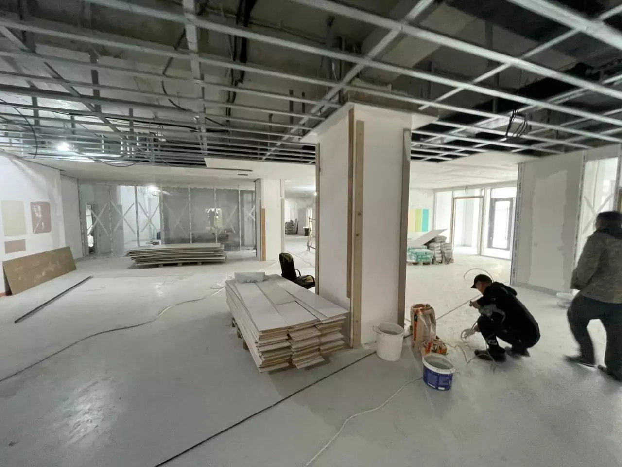 В Бостандыкском районе Алматы завершается строительство новой поликлиники