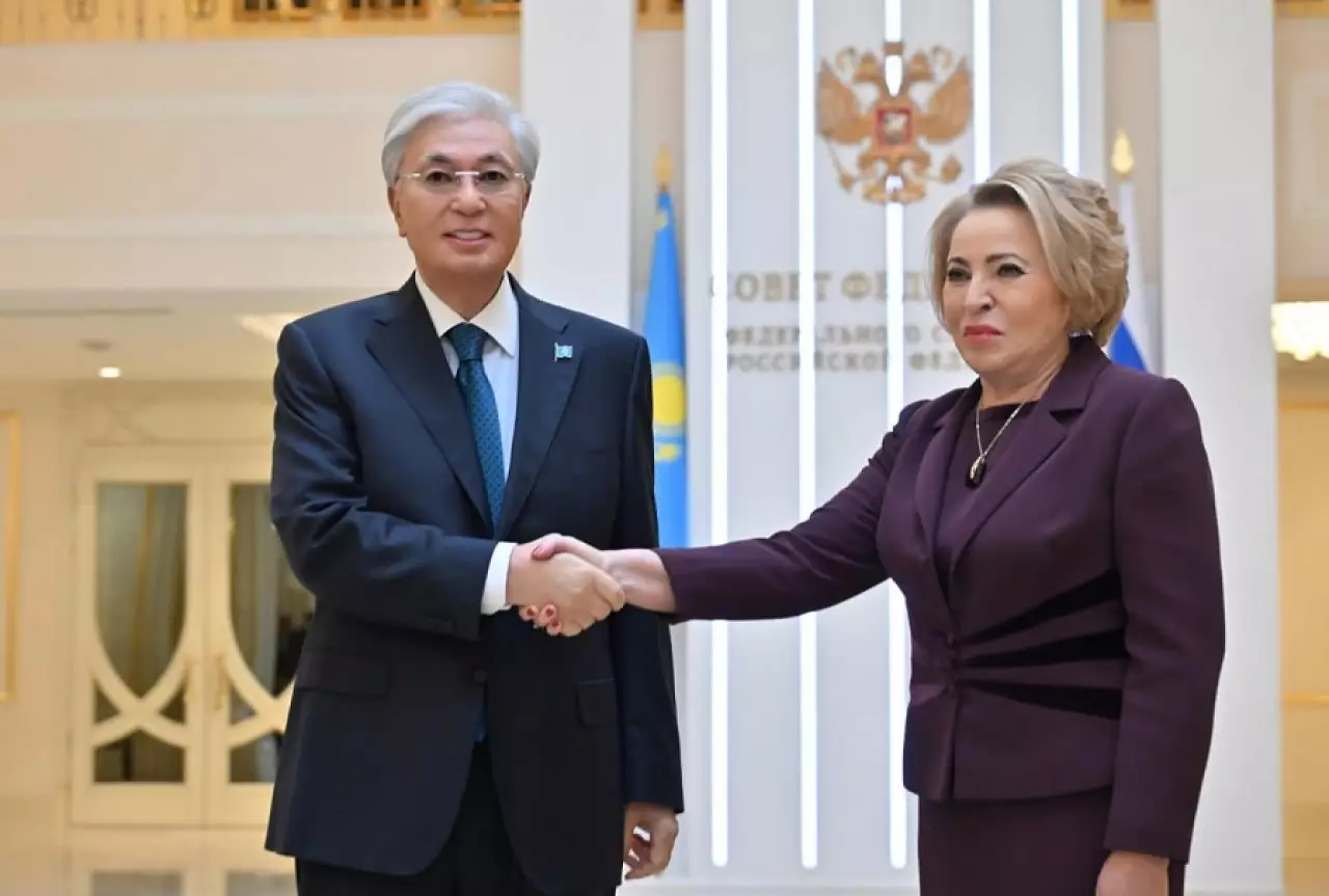 Токаев провел встречу с Председателем Совета Федерации РФ