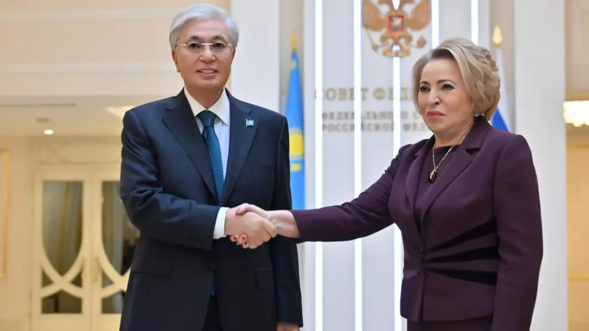 Қазақстан мен Ресей ынтымақтастықты нығайтуда: Тоқаев пен Матвиенко кездесті