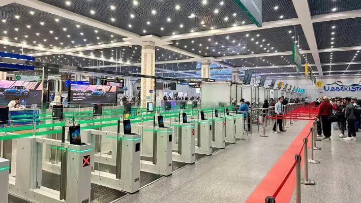 В зале прилета аэропорта Ташкента внедрили систему E-Gate