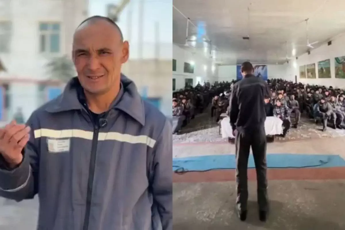 «Жақсы жаңалық күтіңіздер»: Мұрат Әбділдә түрмедегі камераластарына концерт қойды (ВИДЕО)