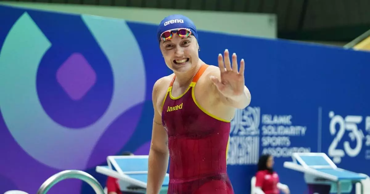  Жүзуші Софья Сподаренко Ислам ойындарында алтын медаль жеңіп алды 