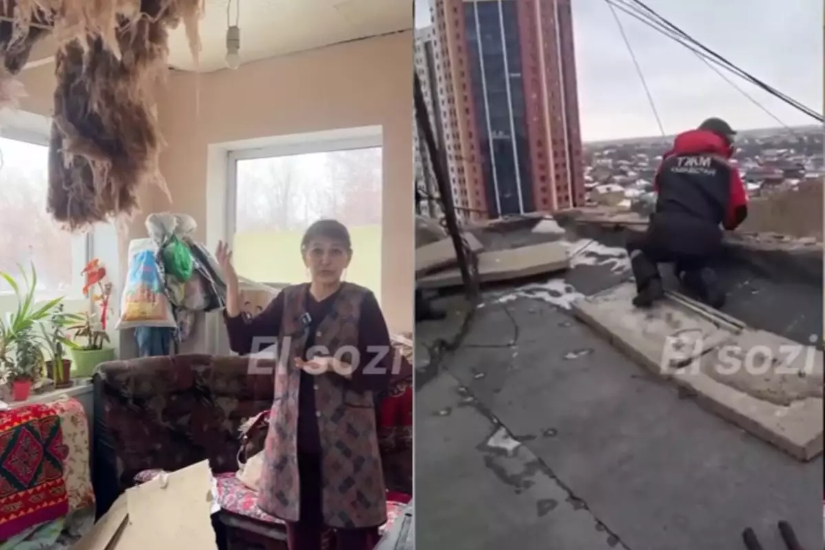 Қарағандыда шатыр опырылды: тұрғындар өміріне қауіп төніп тұр