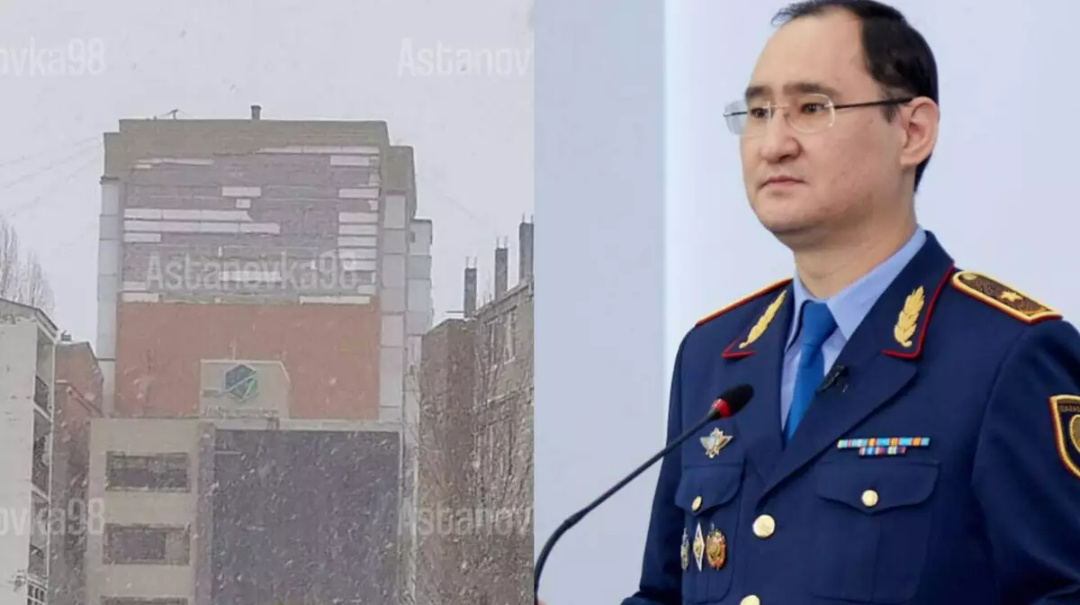 Назначена экспертиза после обрушения фасада в Астане