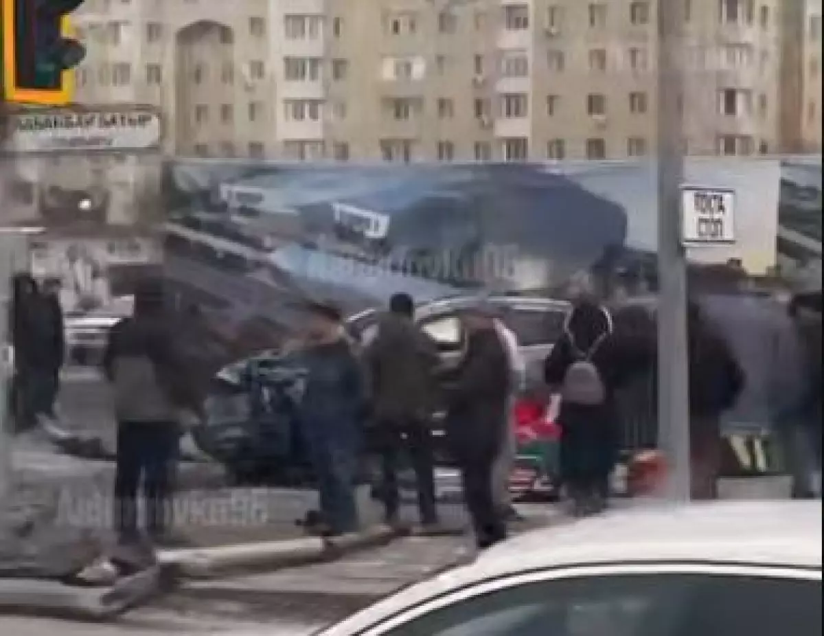 Смертельное ДТП произошло в Астане (ВИДЕО)