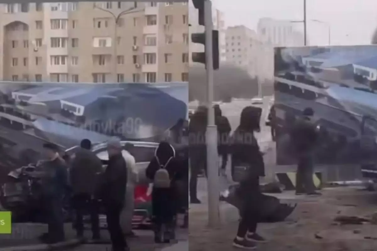 Астанада көлік бағанаға соғылып, жүргізуші оқиға орнында мерт болды (ВИДЕО)