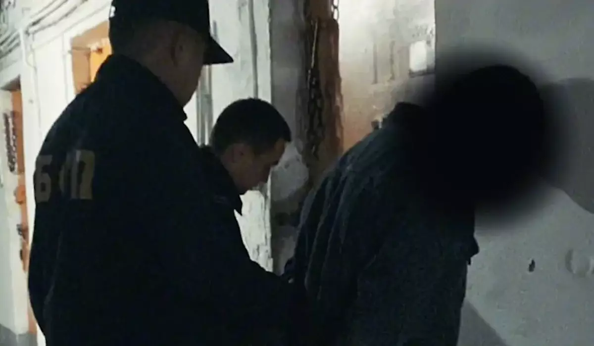 Задержание двух работников интернет-магазина сняли на видео в Павлодарской области
