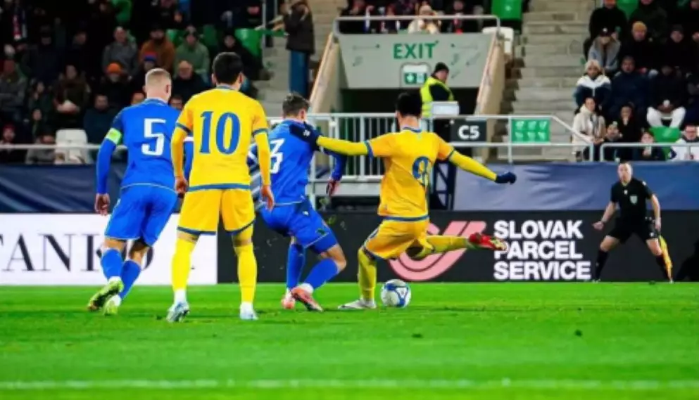 Футболдан Қазақстан жастар құрамасы Словакия құрамасына есе жіберді