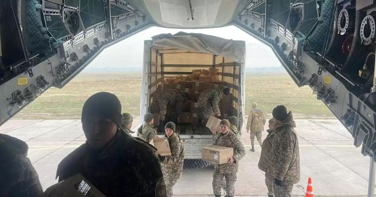  Қазақстаннан Ауғанстанға гуманитарлық жүк тиелген ұшақ аттанды 
