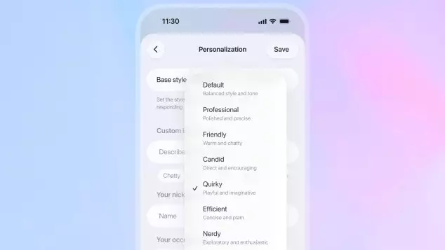 Стилі мен мінезі бар: ChatGPT жаңа нұсқасын таныстырды
