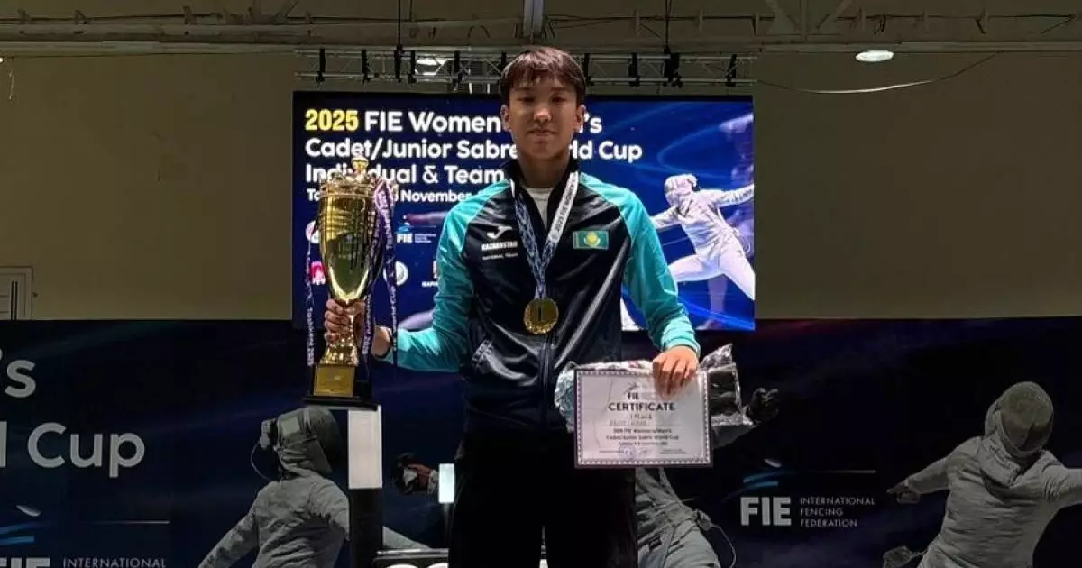  Семсерлесуші Айбар Қайым кадеттер арасындағы әлем кубогінде топ жарды 