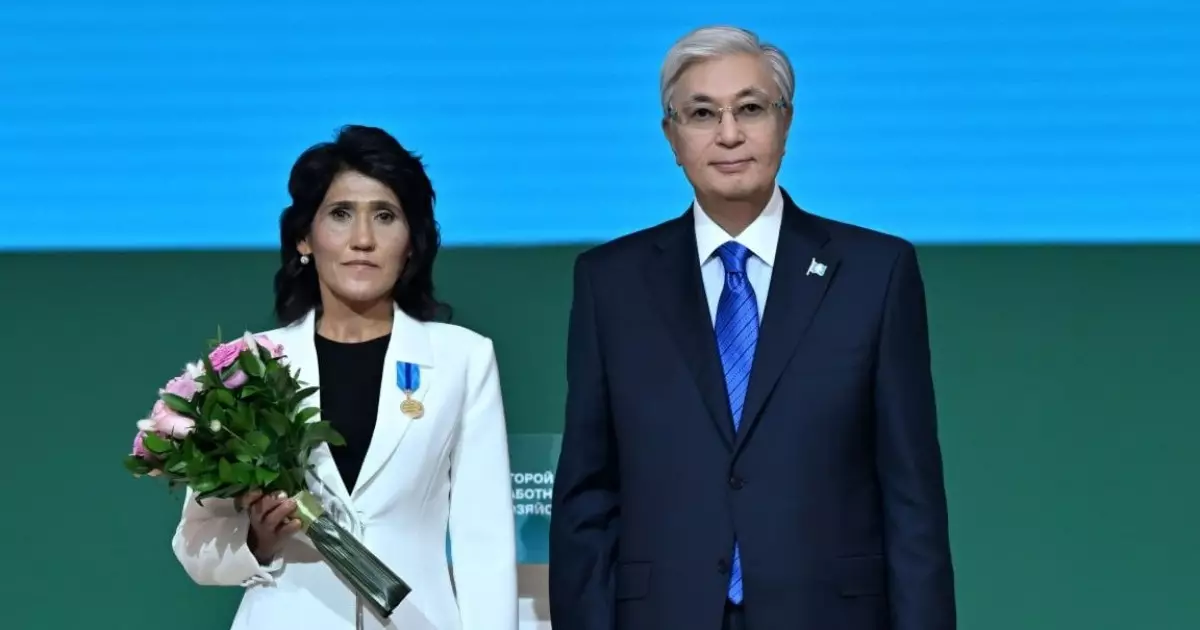  Түркістандық сауыншы «Ерен еңбегі үшін» медалімен марапаттады 