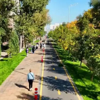 Больше зелени и света — в Алматы на улице Торайгырова завершили масштабное обновление
