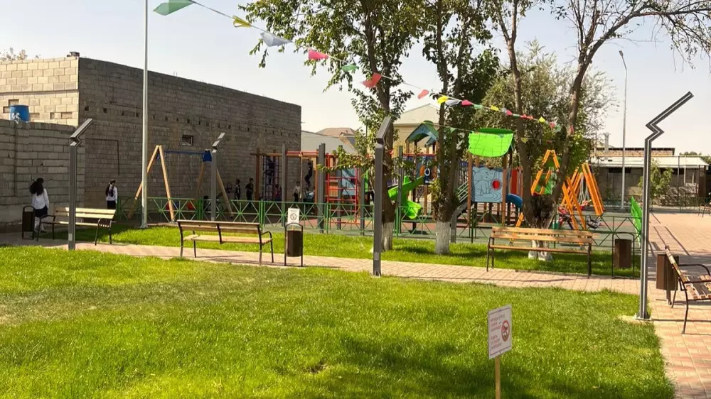 Шымкентте абаттандыру жұмыстары жалғасып жатыр