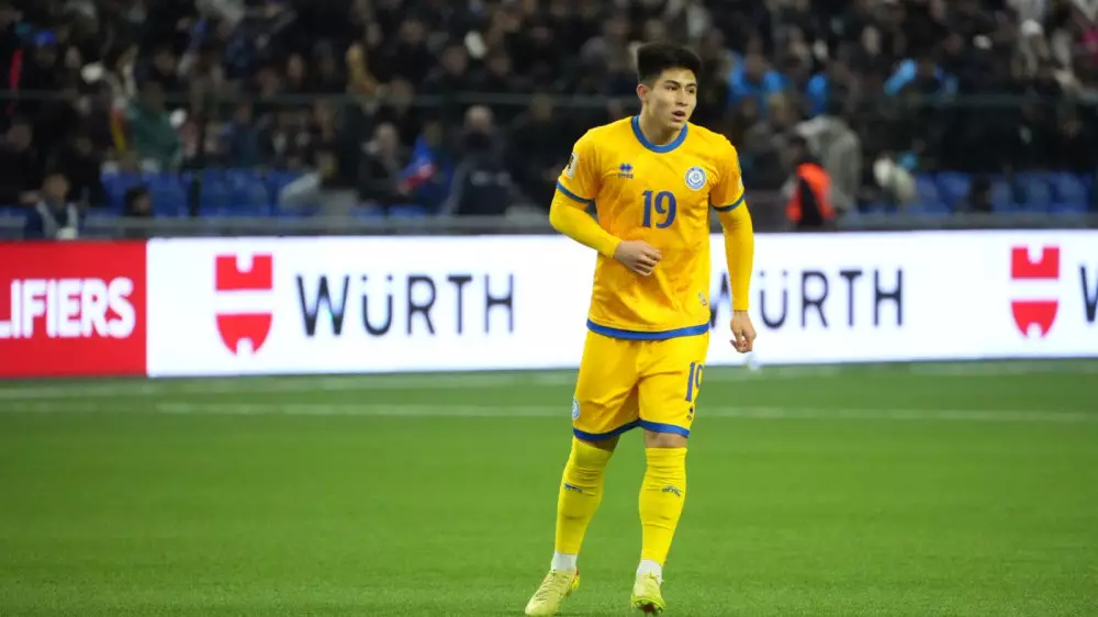 Дастан Сатпаев забил Бельгии свой первый гол за сборную Казахстана