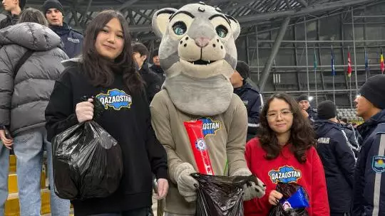 Жанкүйерлер Қазақстан-Бельгия матчтын ерекше аяқтады