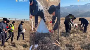 Жетісу облысында полицейлер жол апатынан қаза тапқандарды еске алды 