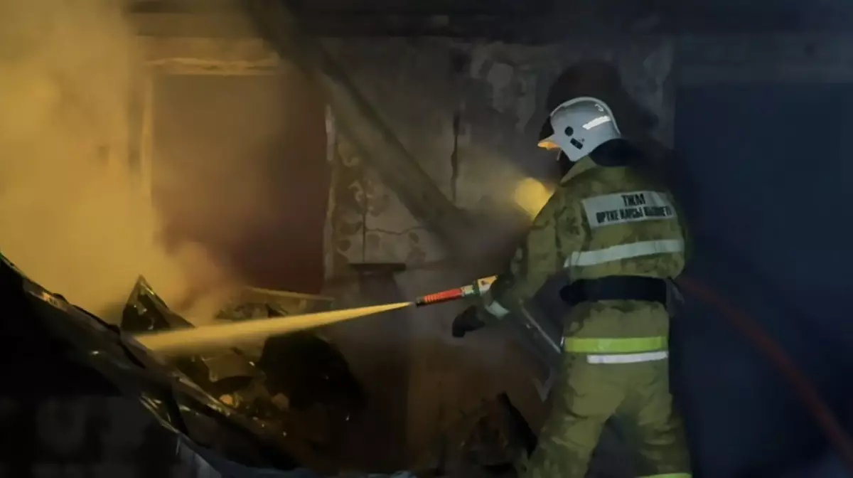 Взрыв газа и пожар в жилом доме под Талгаром