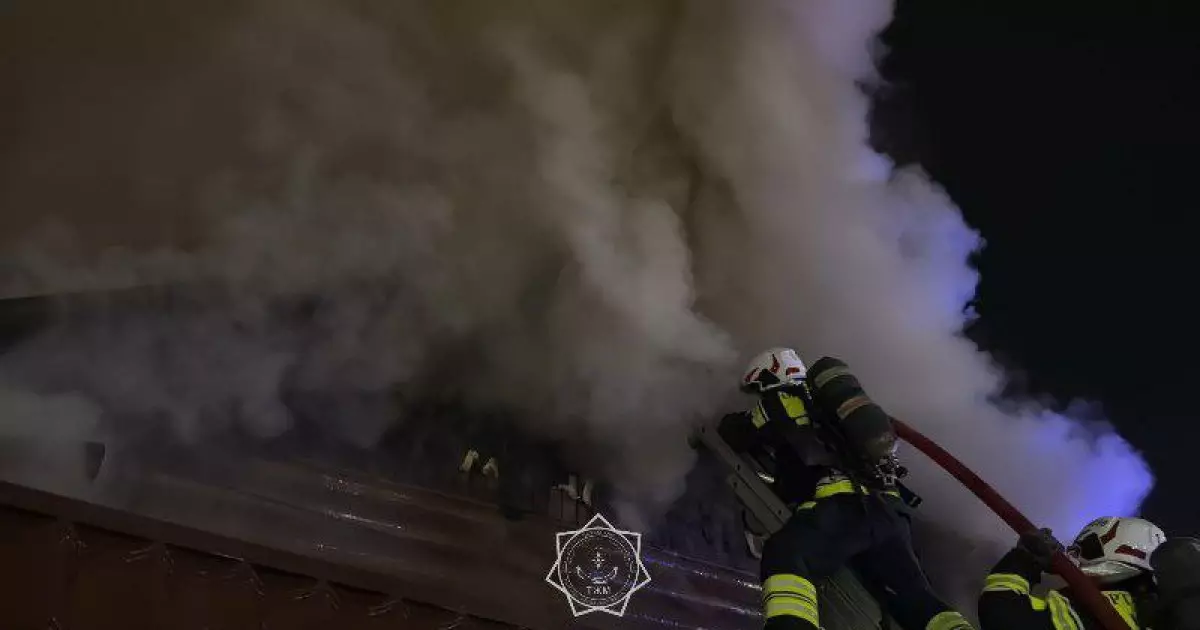   Шымкентте монша өртенді   