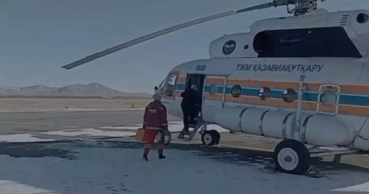  Риддерде жаңа туған нәресте шұғыл түрде Өскеменге тікұшақпен жеткізілді 