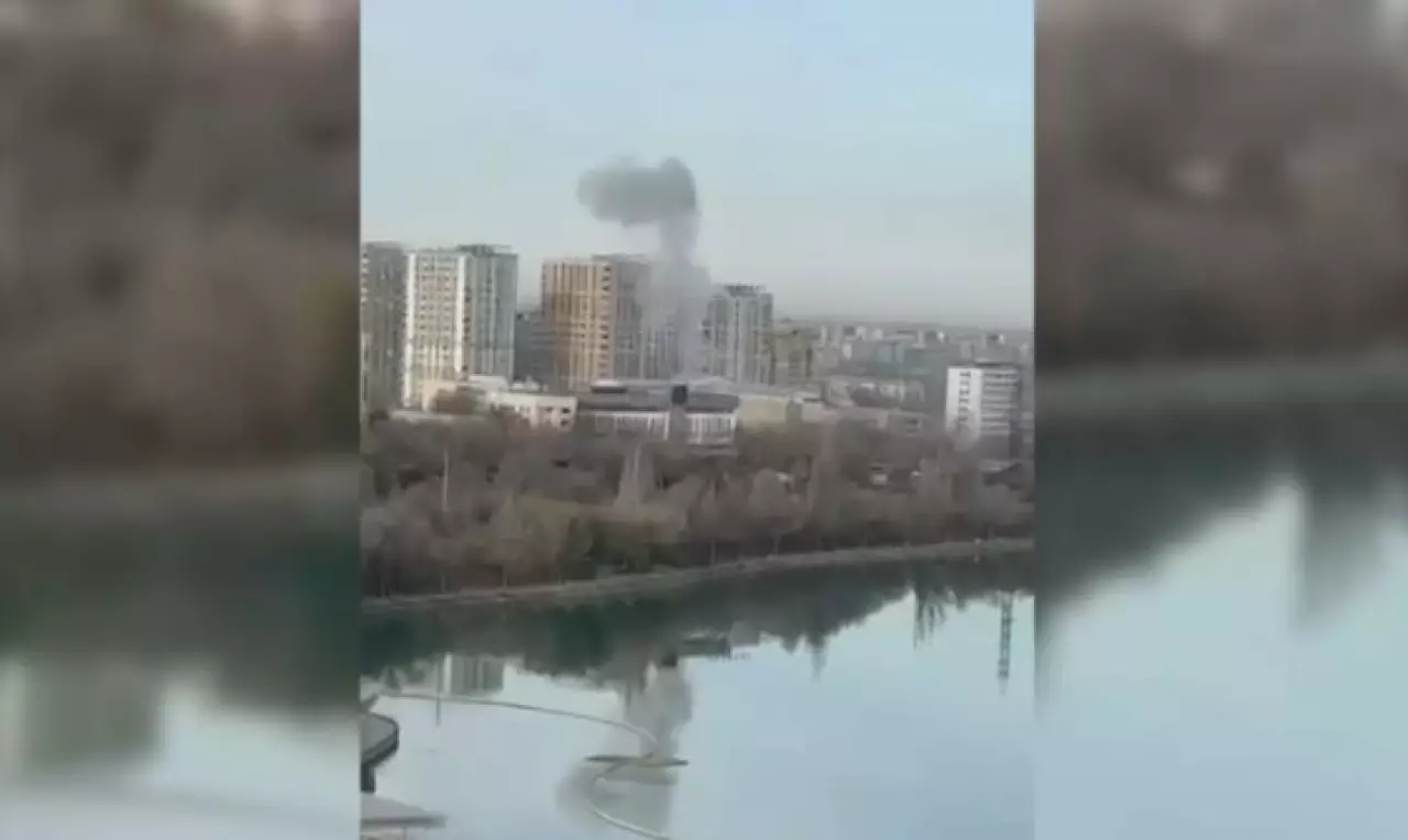 Взрыв произошел на высоковольтной линии в Алматы