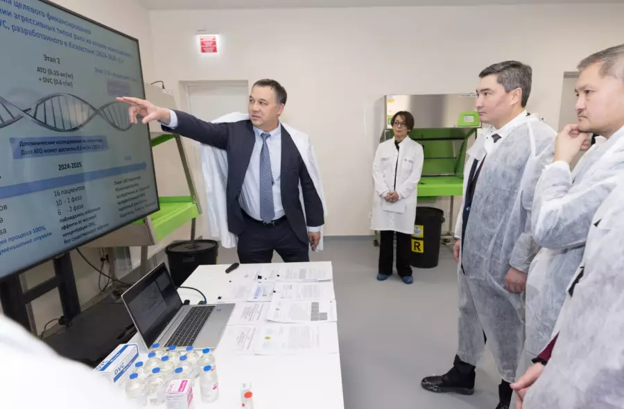 Қазақстандық ғалымдар обыр ауруына қарсы препаратты сынаудың жаңа кезеңін бастады