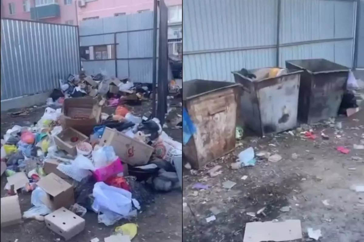 Қызылорданың қақ ортасында қоқысқа батқан аула: әкімдік көрмей ме, әлде көргісі келмей ме?