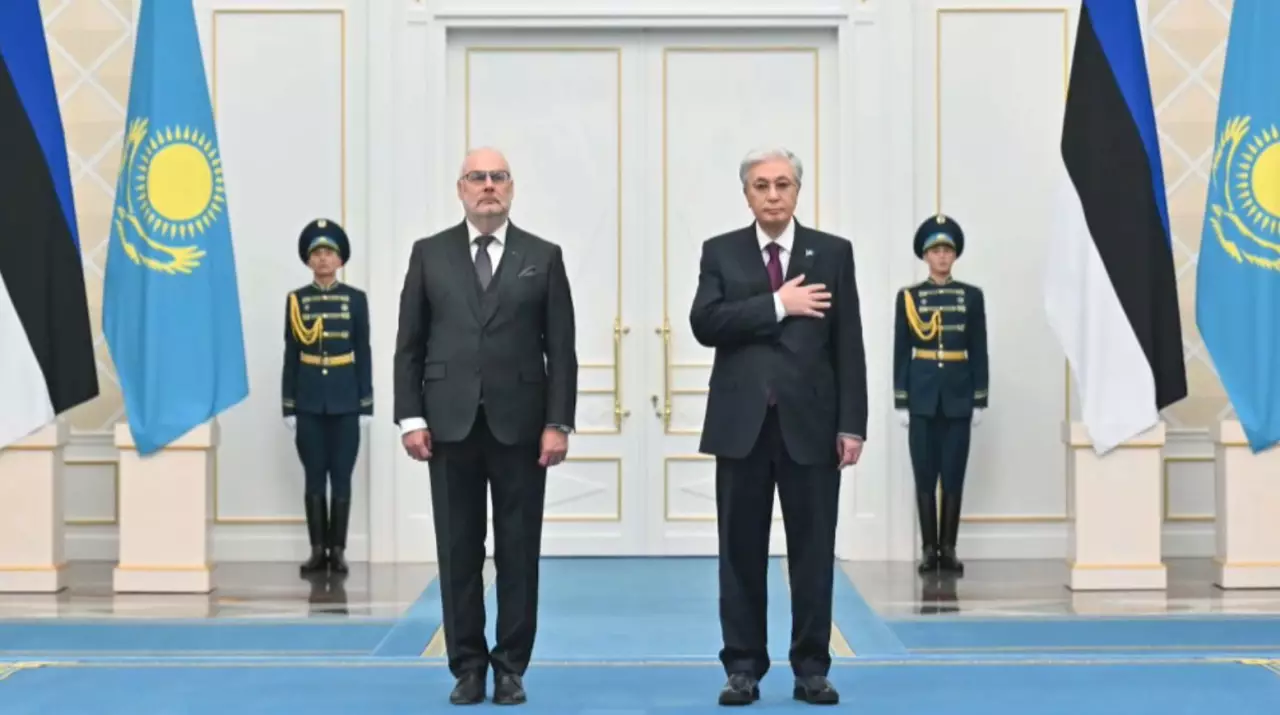 Ақордада Эстония президентін қарсы алу рәсімі өтті