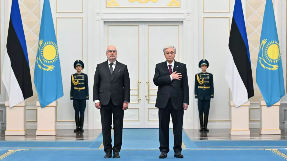 Қасым-Жомарт Тоқаев Ақордада Эстония президентін қарсы алды