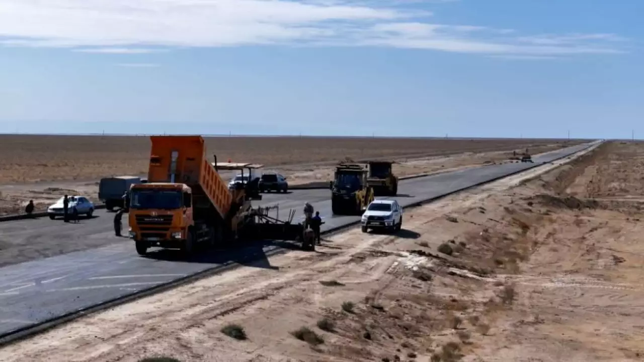 Ремонт дороги на участке «Темір Баба» начали в Мангистауской области