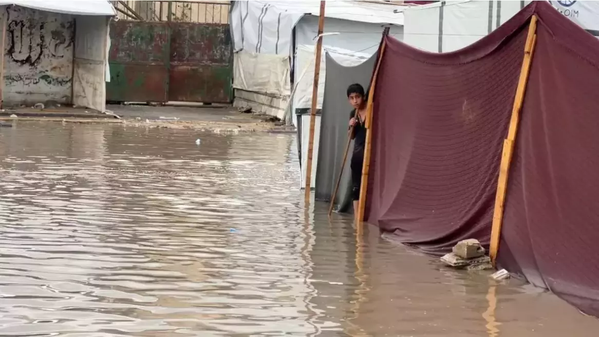 Газа секторын су басты