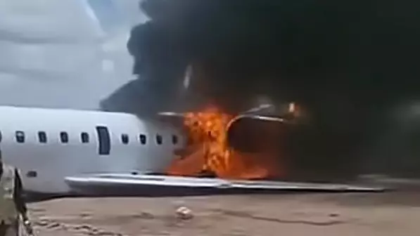 Министр отырған ұшақтың өртенген сәттегі видеосы жарияланды