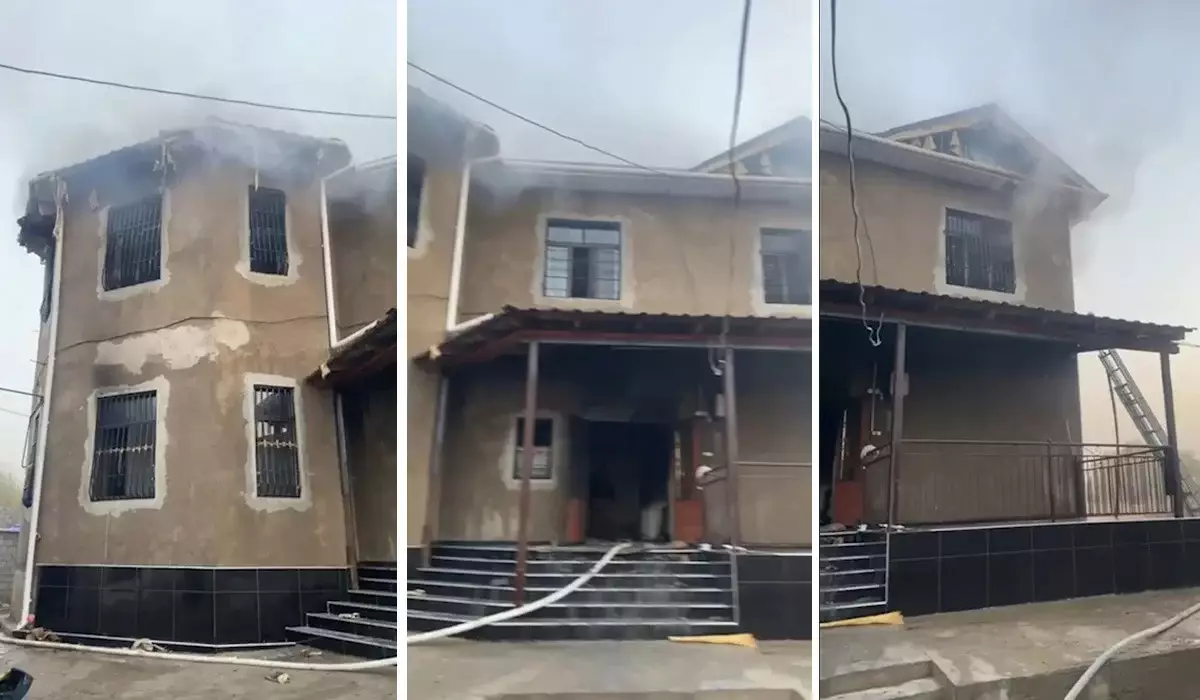 «Ең кішісі – бір жаста»: Жетісайдағы өртте бір үйдің бес баласы қаза болды (ВИДЕО)