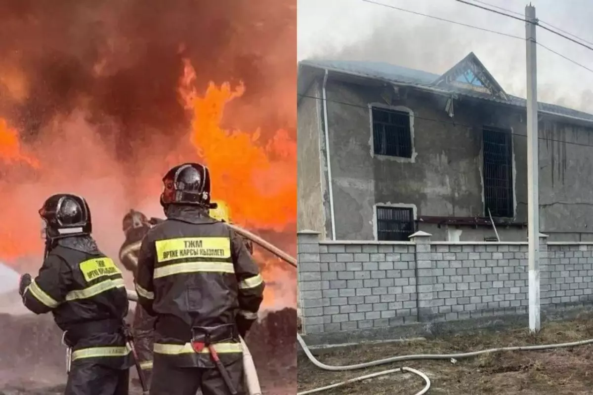 «Ең кішісі 1 жаста, бес бала бір отбасынан»: Түркістан облысындағы өрт туралы жаңа дерек шықты (ВИДЕО)
