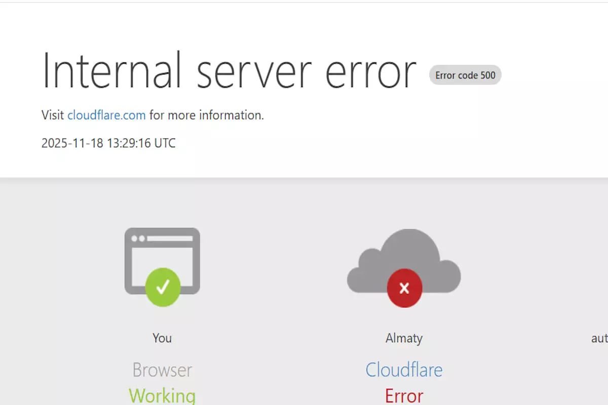 Интернет на паузе: сбой Cloudflare парализовал работу ChatGPT, Spotify, X и других платформ
