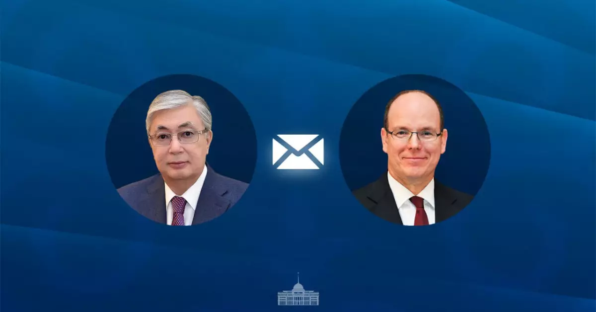   Мемлекет басшысы Монако Князіне құттықтау жолдады   