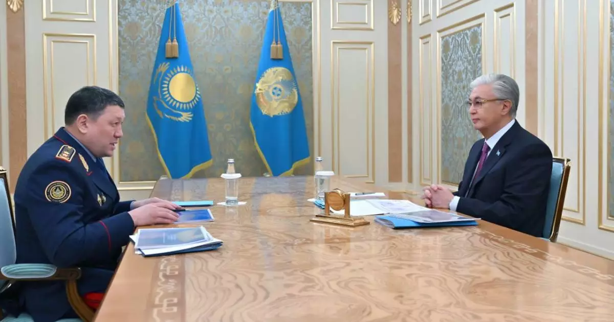  Мемлекет басшысы Ішкі істер министрі Ержан Сәденовті қабылдады 