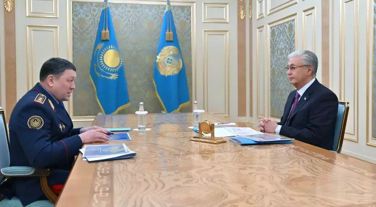Ержан Саденов рассказал Президенту о ситуации с преступностью