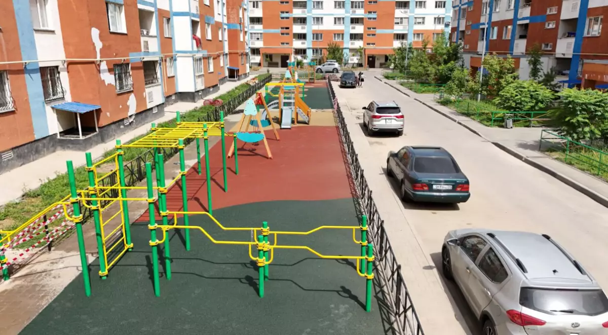 Алматының Алатау ауданында 31 қоғамдық кеңістік пен 16 аула жаңартылды