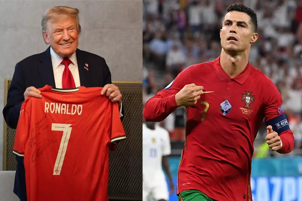 Трамп познакомил сына с Роналду: футболист присутствовал на приёме в Белом доме