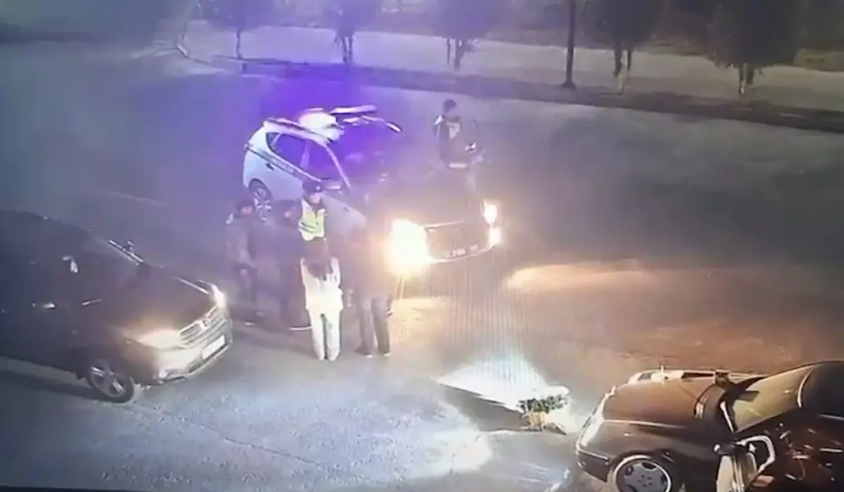 Парни устроили фейерверк среди деревьев в Шымкенте (ВИДЕО)