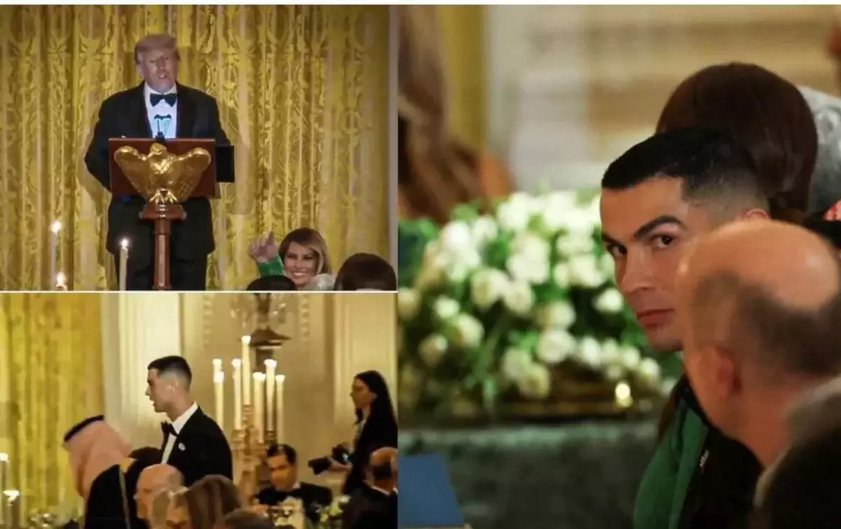 Криштиану Роналду Ақ Үйде Трамппен кездесті (ВИДЕО)