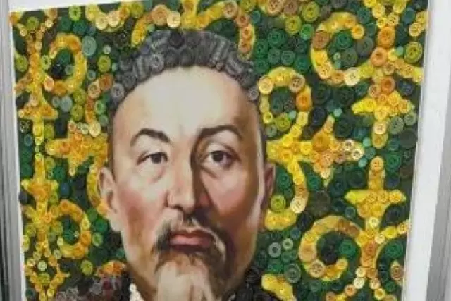 Астаналық бүлдіршіндер түймеден Абай Құнанбайұлының портретін жасап шықты